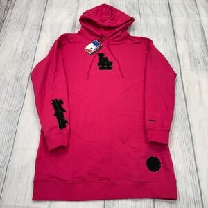 NWT Los Angeles Dodgers Hoodie Sweatshirt M Pink Pro Standard MLB‎ Baseball Mens